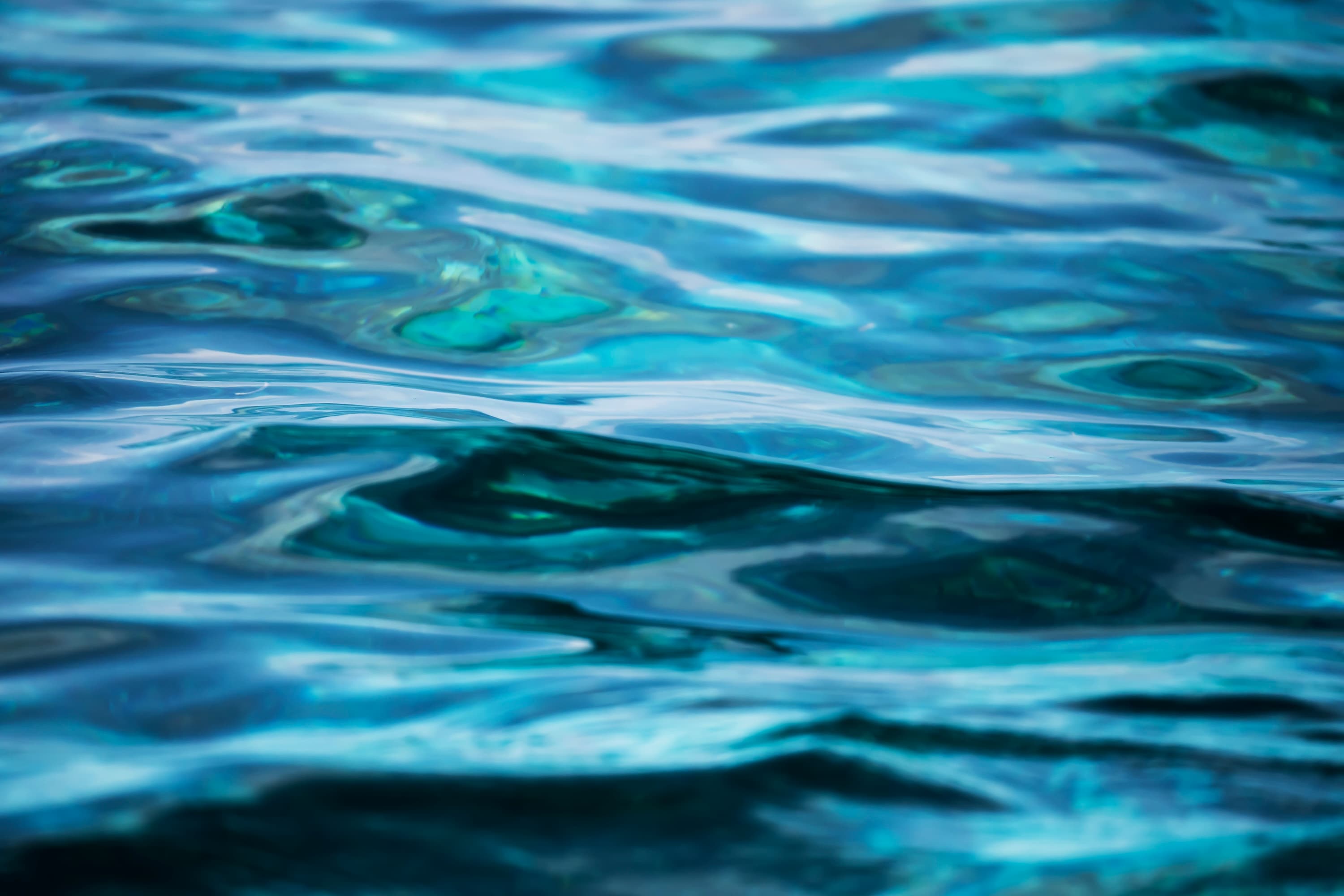 The play of light and calm tourquise waves — meditative ocean photograph by Maison TALI.