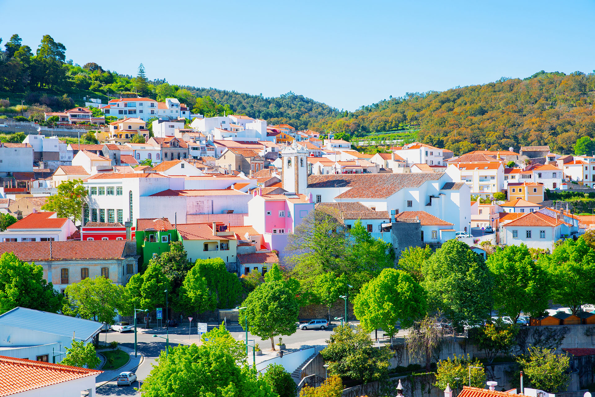 Rooftop view of the historic town of Monchique