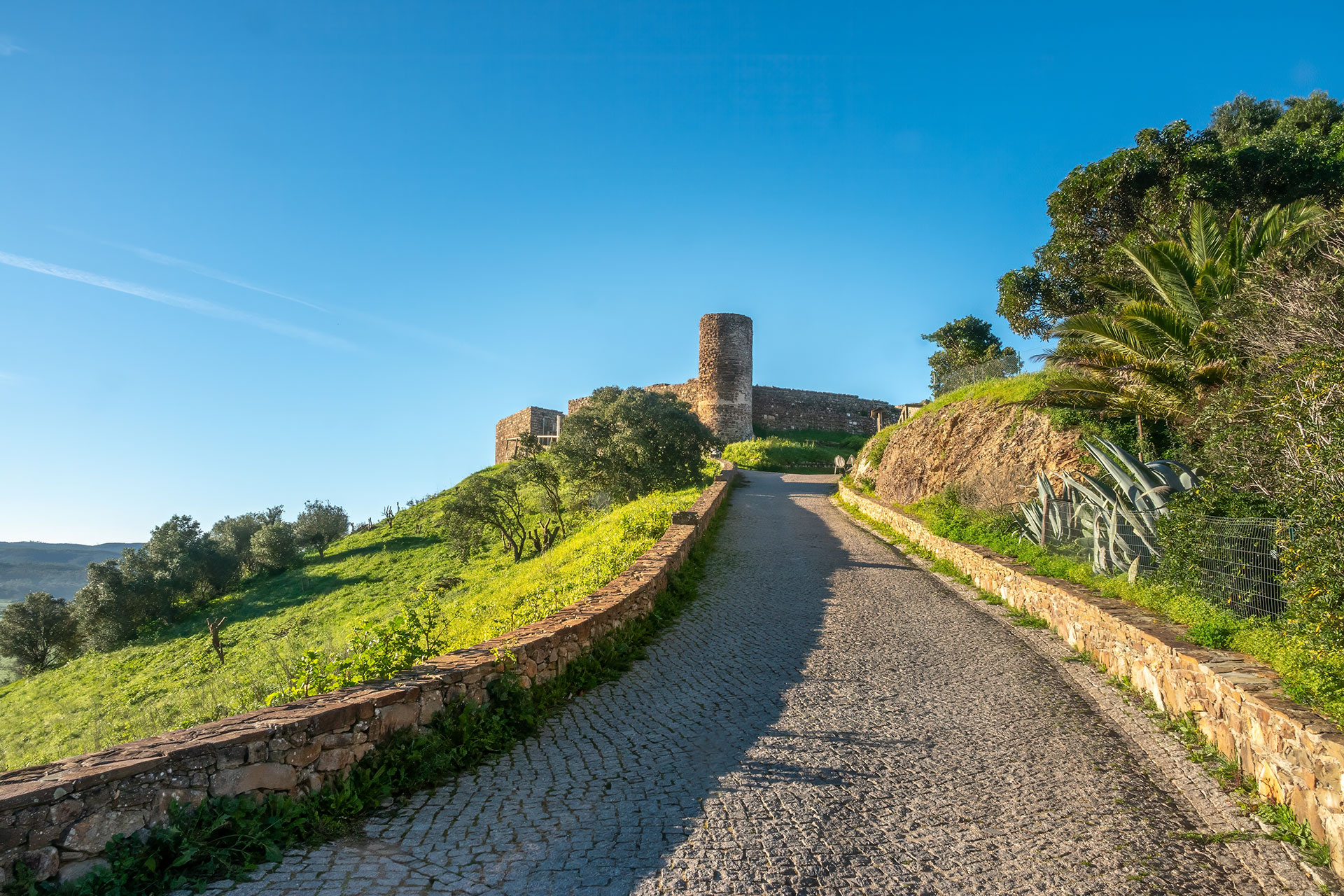 A road leading to the ruins of the Castle of Aljezur
