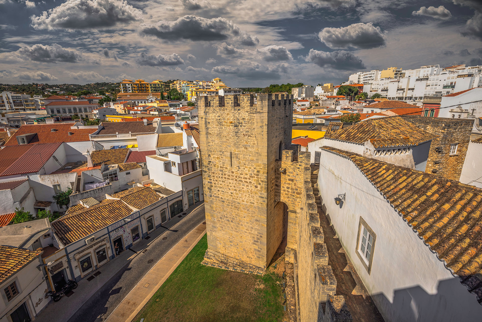 Ramparts at the Medieval Castle of Loulé in the South of Portugal