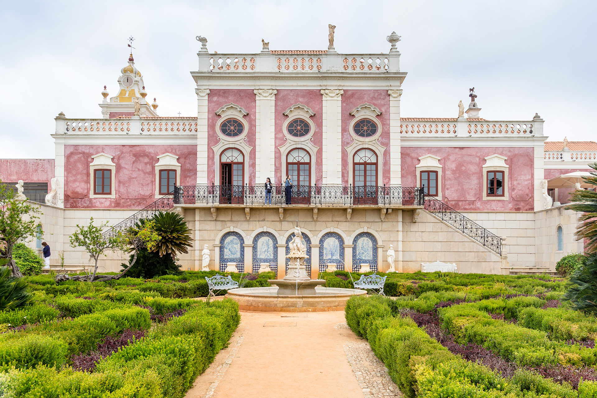 Estoi Palace and gardens in Estoi, Portugal