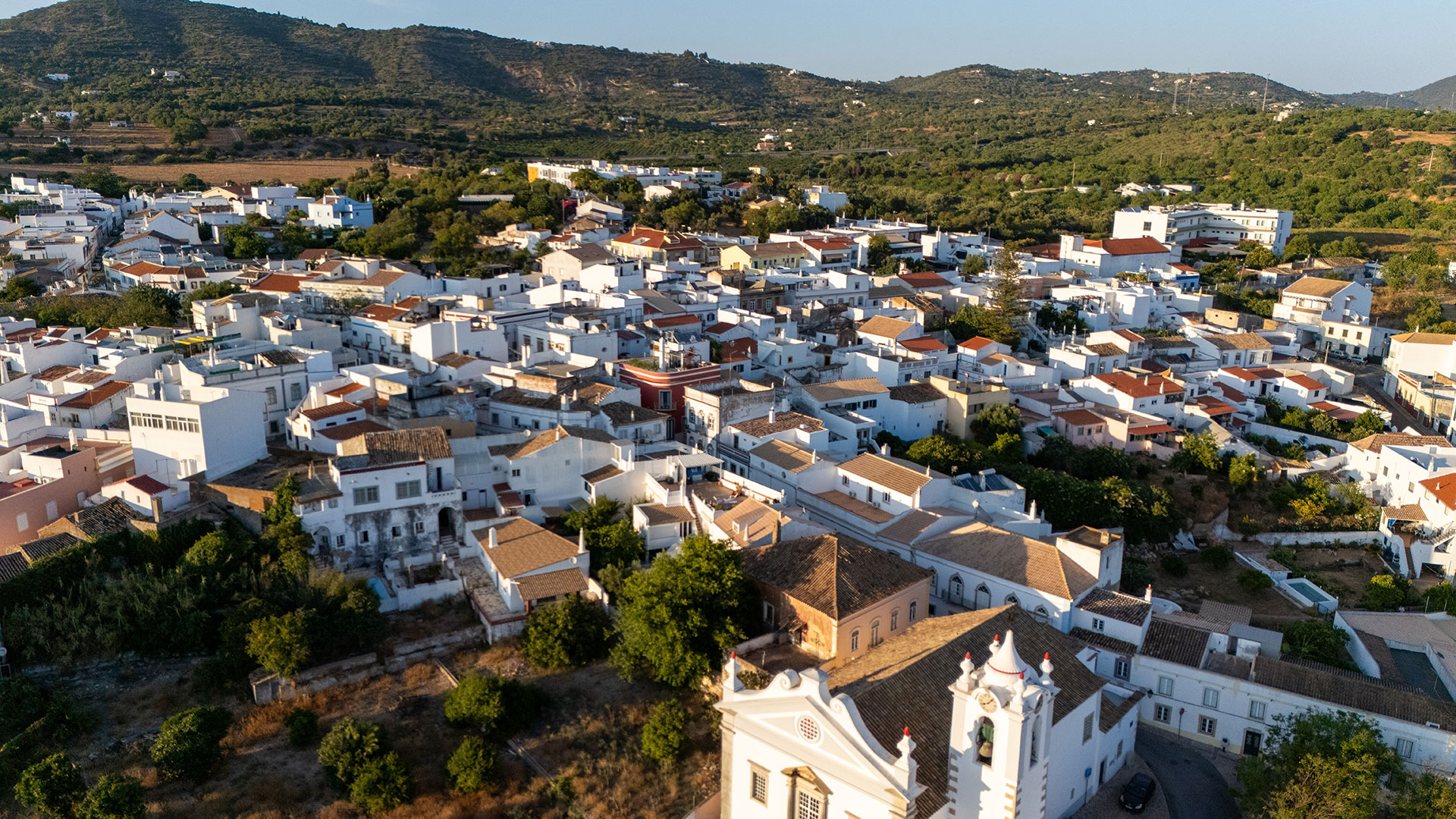 Aerial view of Estoi in the Algarve