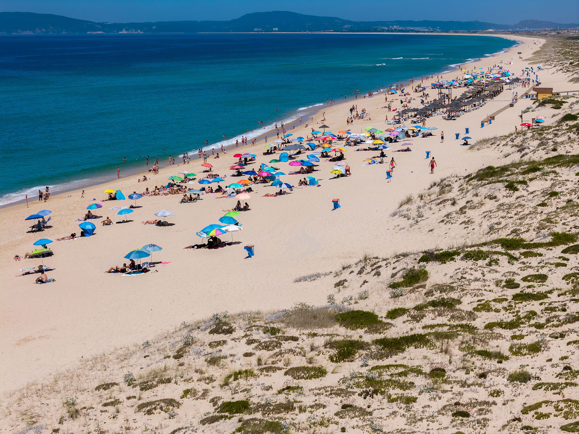 Aerial view of the popular Comporta beach