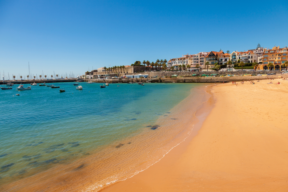 A luxurious stretch of beach and marina in the Algarve Portugal