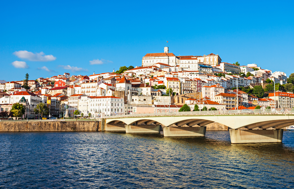 Bridge over the Mondego River, near the historic University of Coimbra