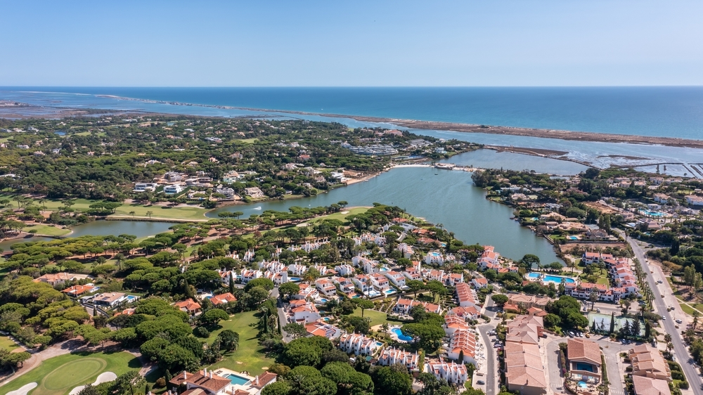 Quinta do Lago is home to luxury villas and pristine golf course near a large lake and the ocean