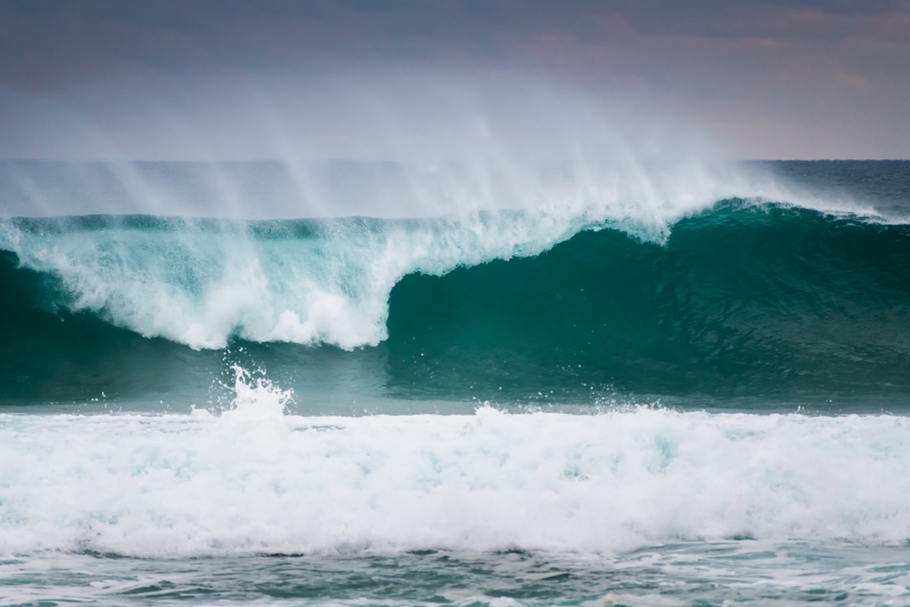 Big waves in Nazare Portugal