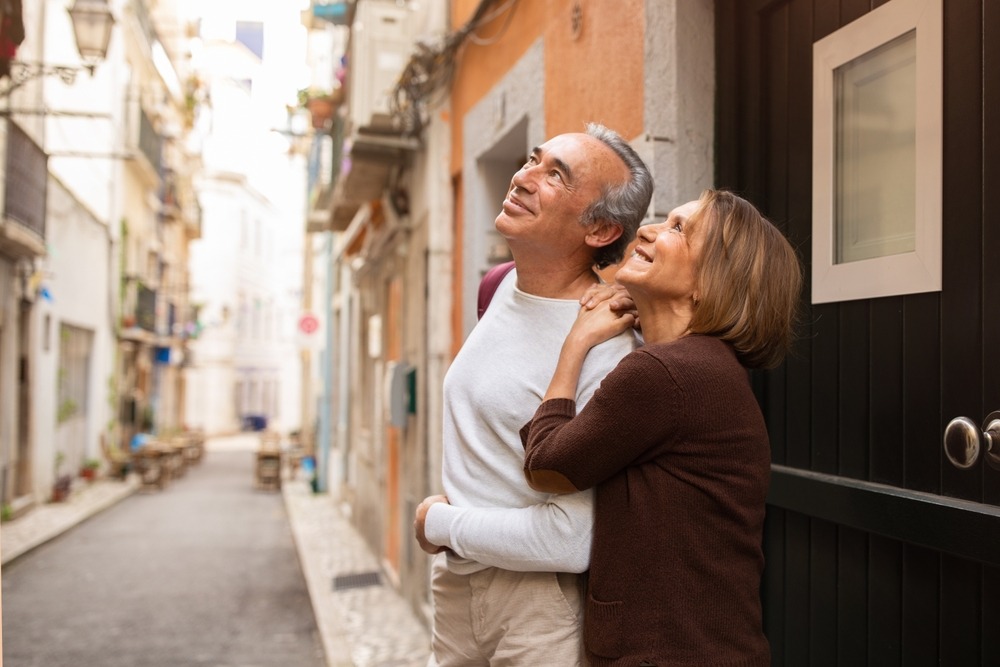 Elderly couple in Portugal