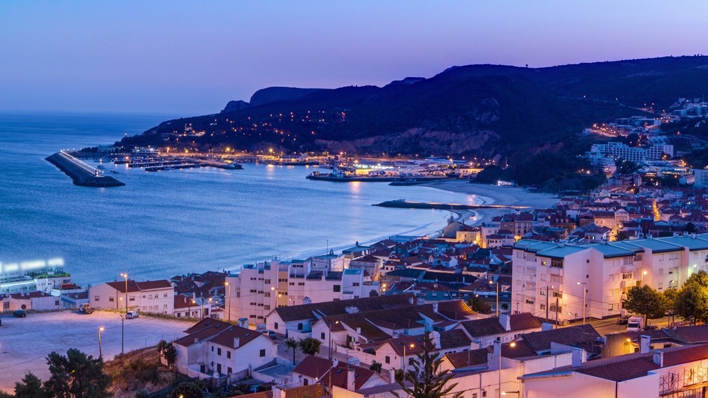 view over coastal city in Portugal