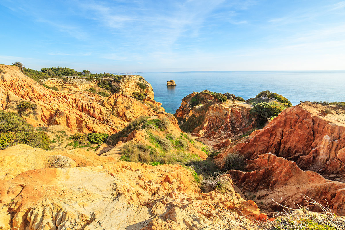 A view of a Parque Natural da Ria Formosa near Faro, Portugal