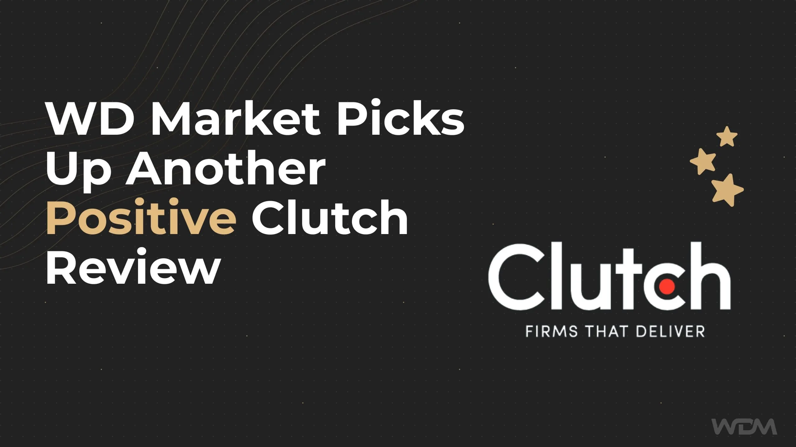 E-Commerce article thumbnail with the caption "WD Market picks up Another Positive Clutch Review"