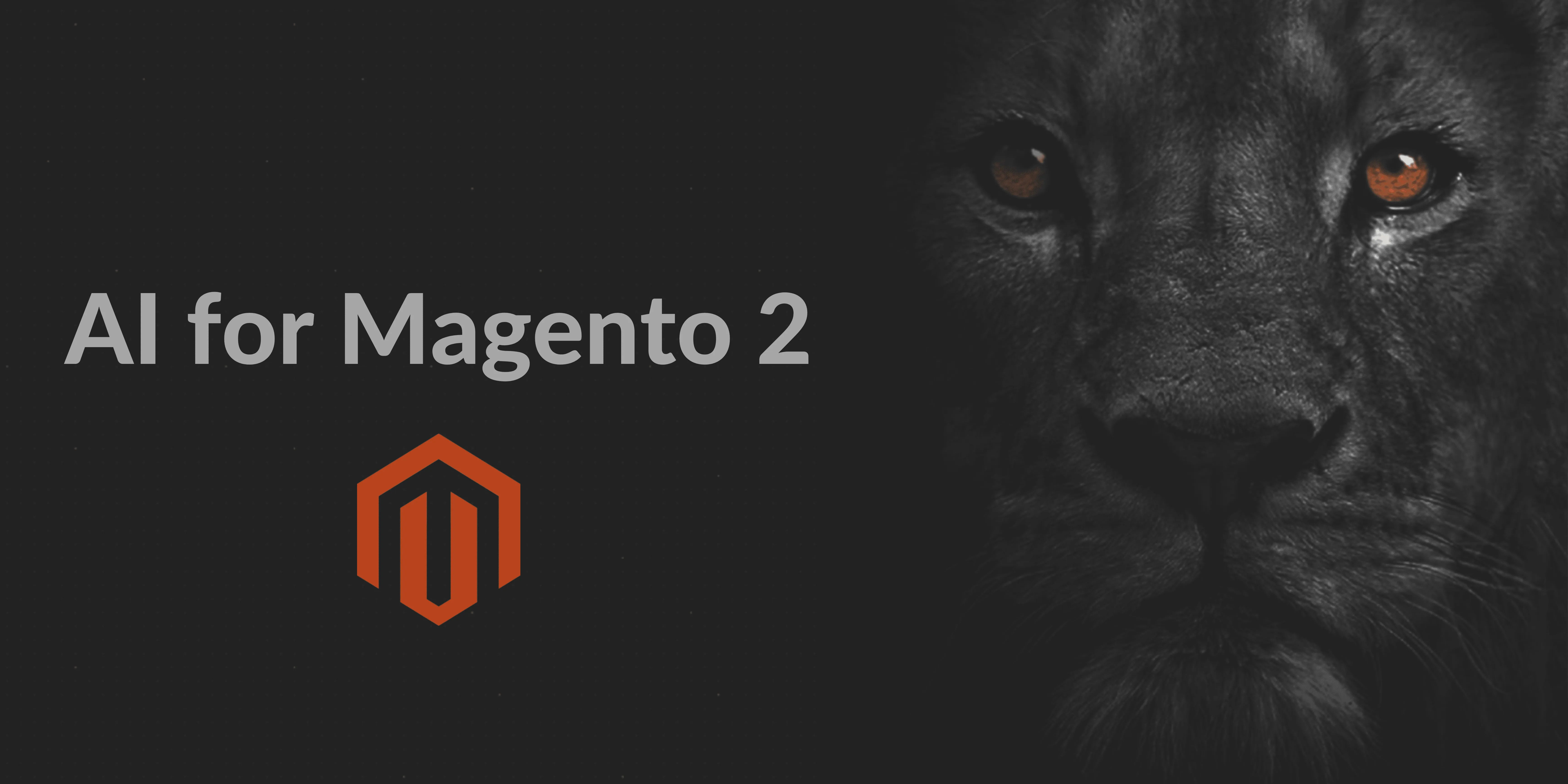 E-commerce article thumbnail with the caption "AI for Magento 2"