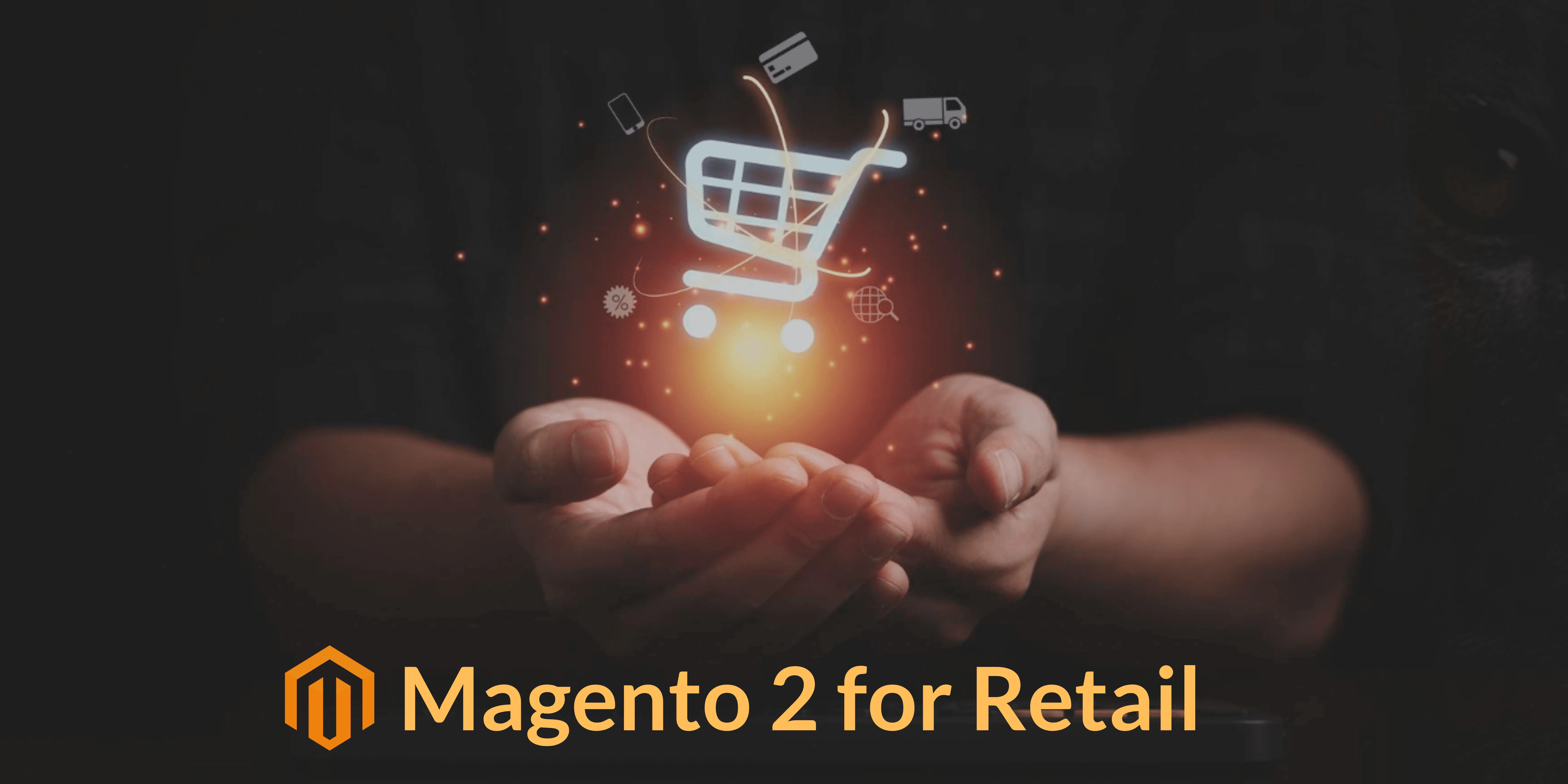 E-commerce article thumbnail with the caption "Magento 2 for Retail"