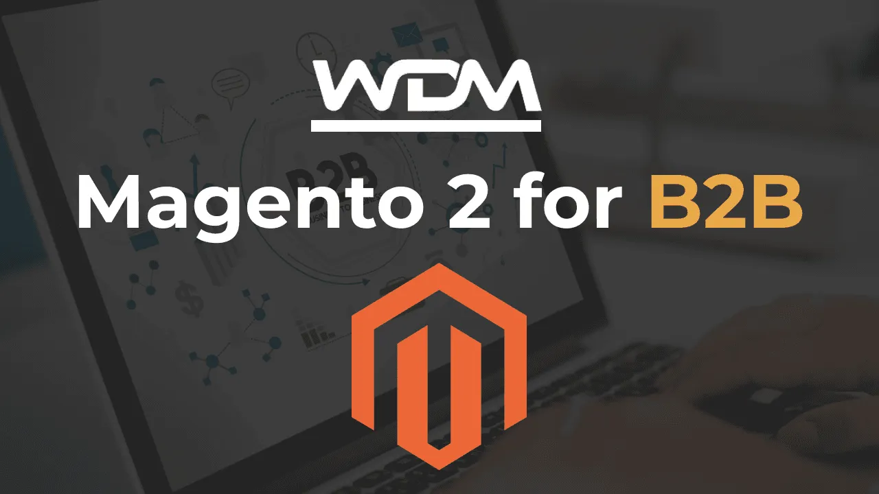 E-commerce article thumbnail with the caption "Magento 2 for B2B"