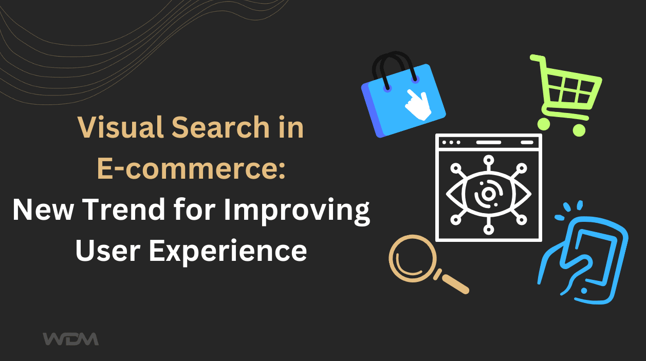 E-commerce article thumbnail with the caption "Visual Search in Ecommerce: New Trend for Improving User Experience