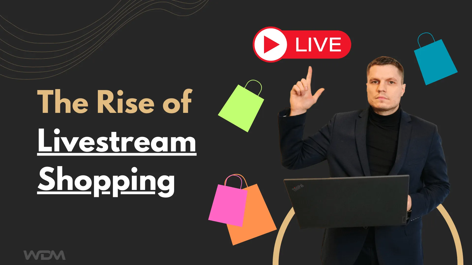 E-commerce article thumbnail with the caption "The Rise of Livestream Shopping"