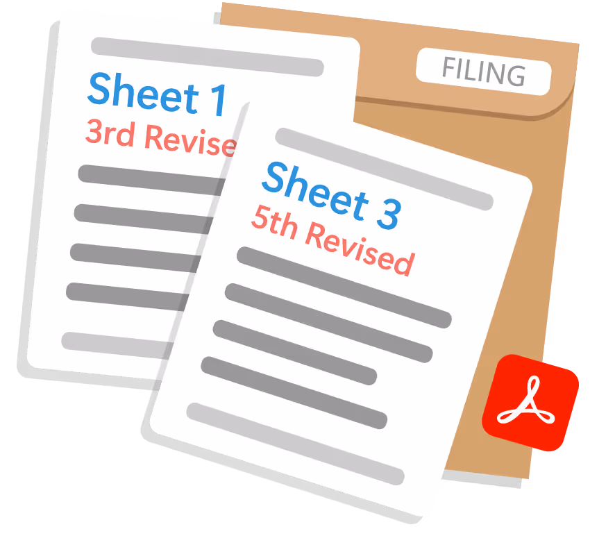 Submit Sheets or Sections to regulatory authority illustration.