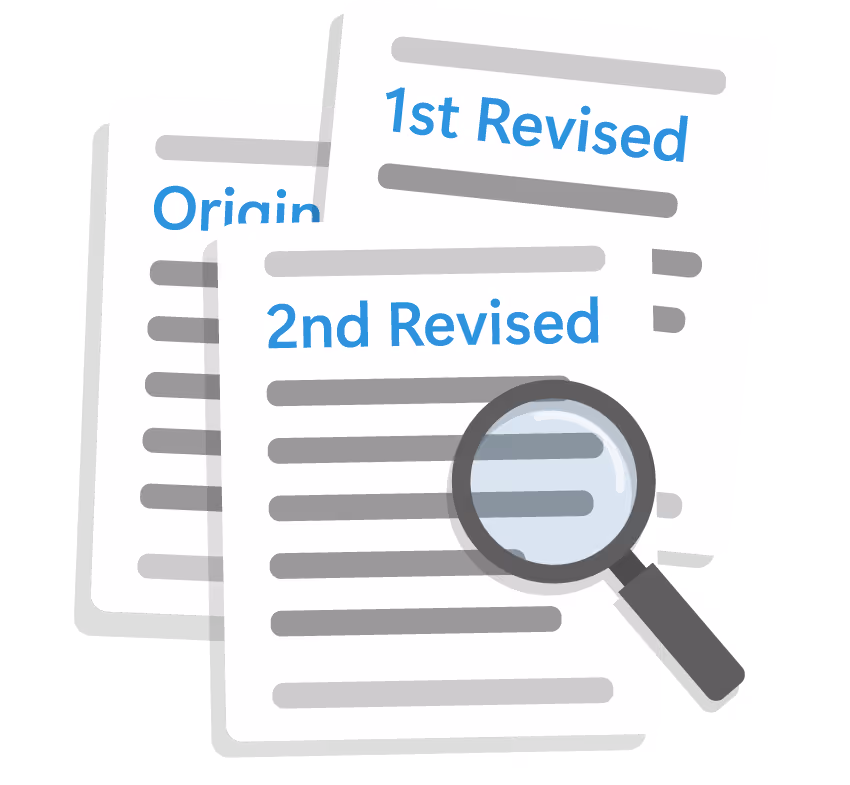 Tariff Sheets or sections versions illustration.