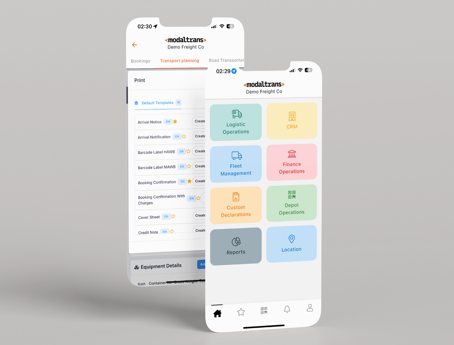 mobile app modaltrans
