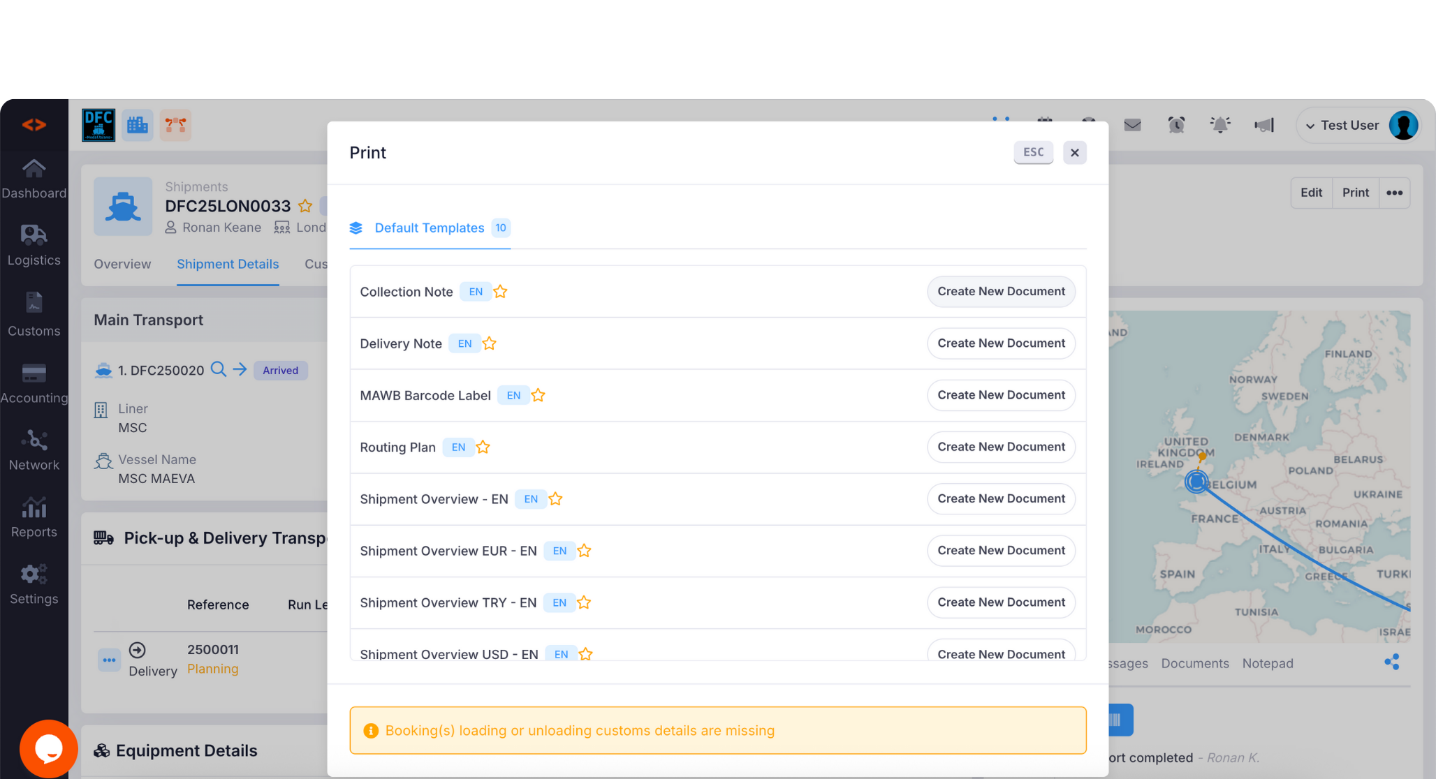 modaltrans document management