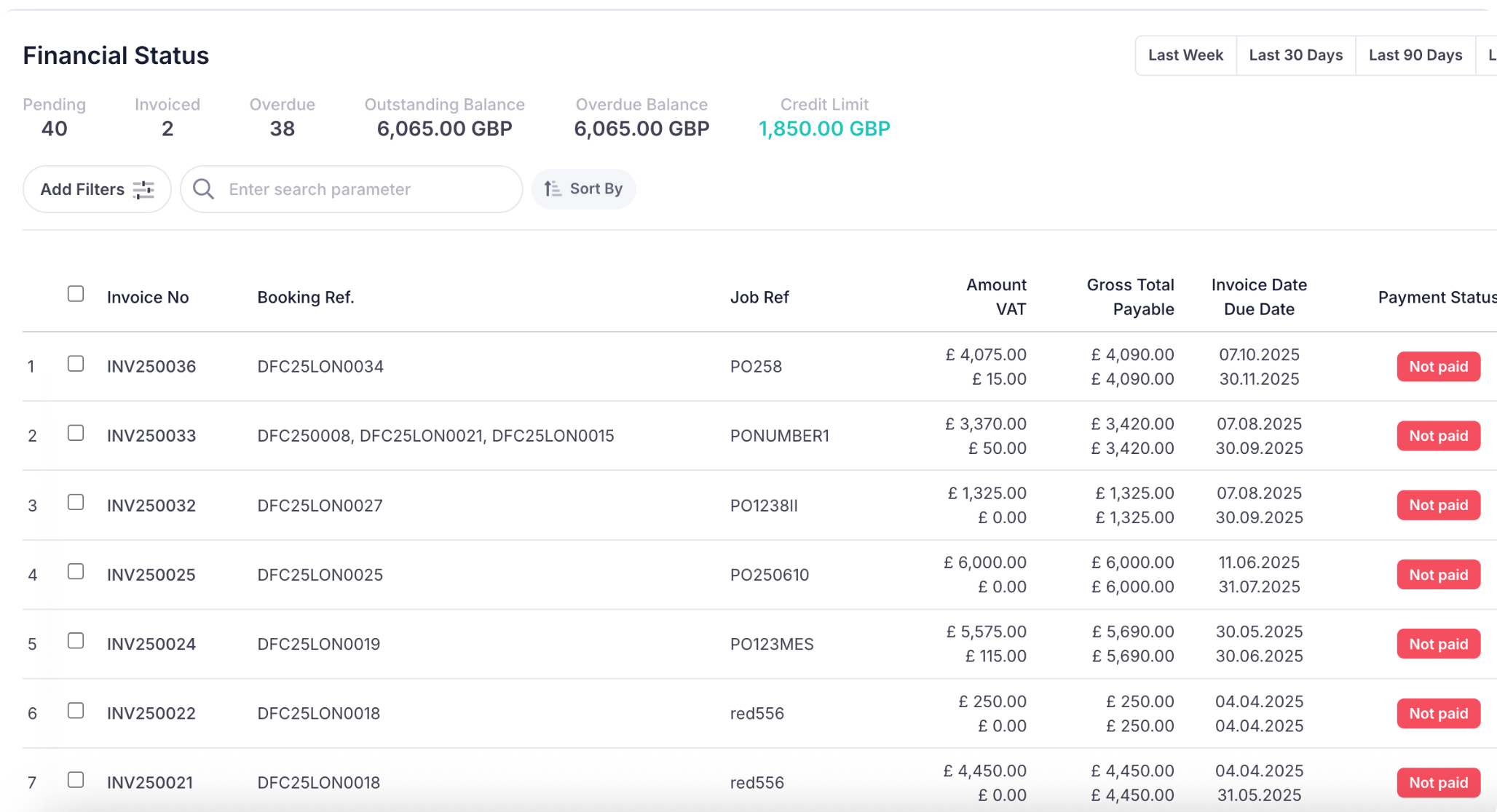 client portal finance module