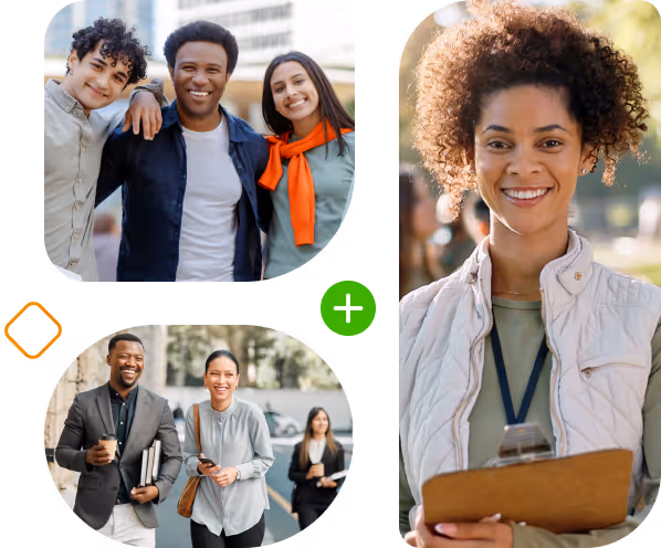 Students participating in a career development workshop.