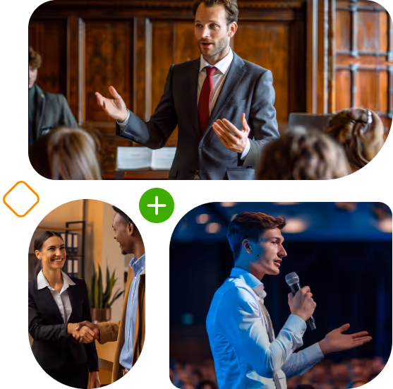 Professional networking event for student growth.