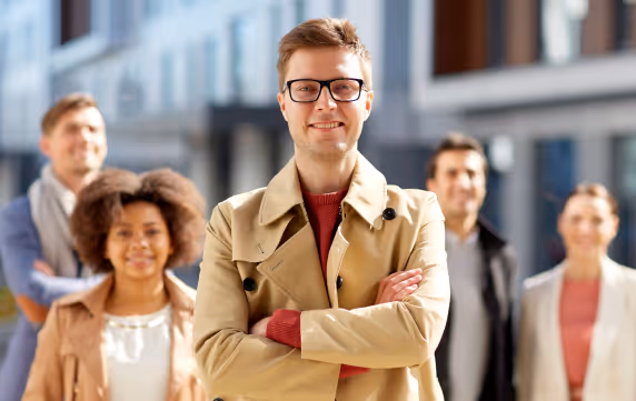 Job opportunities for students at startup career fair.