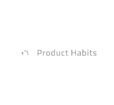 Icon of a rising sun followed by the text Product Habits.
