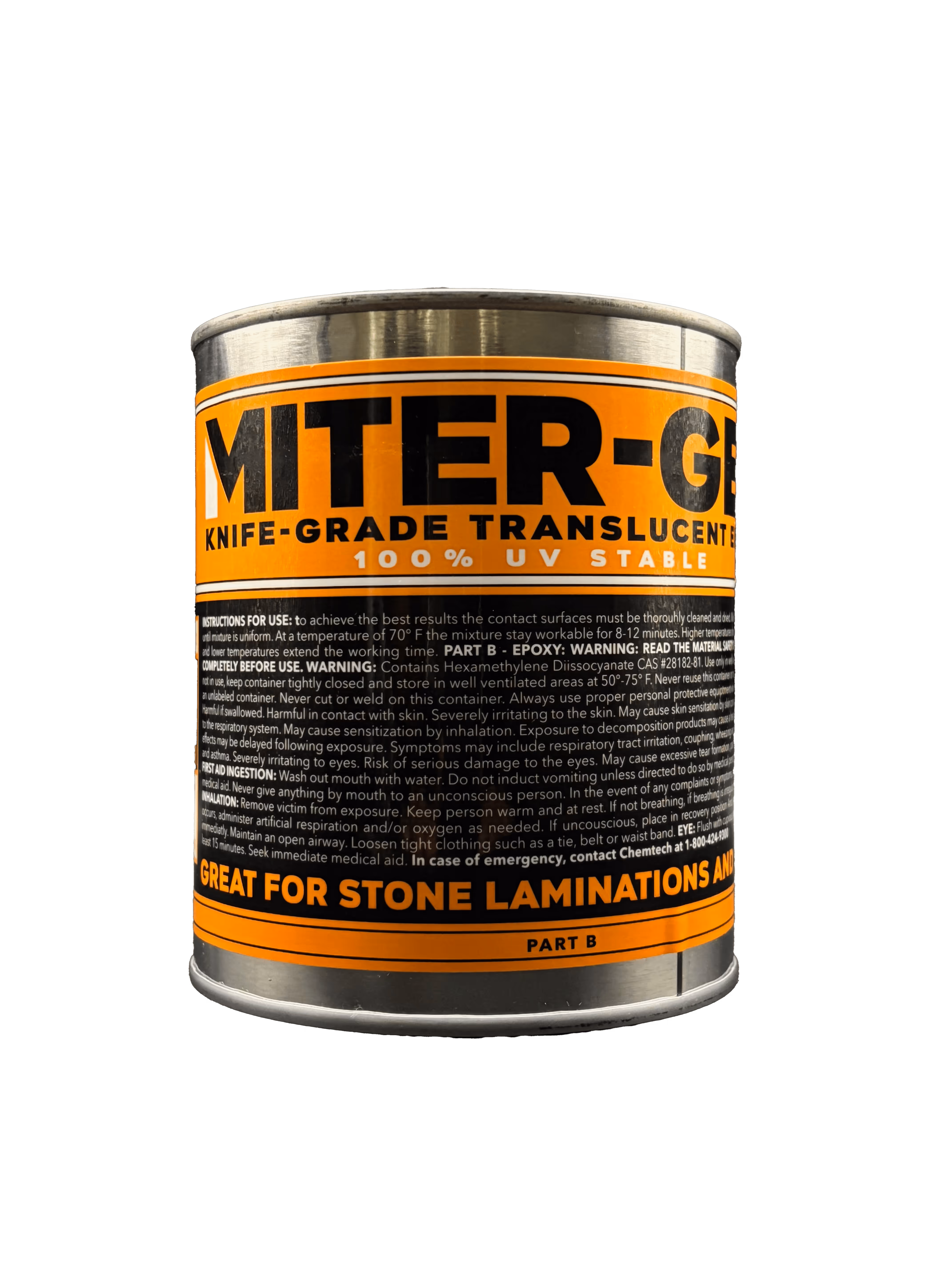Stone-weld miter gel
