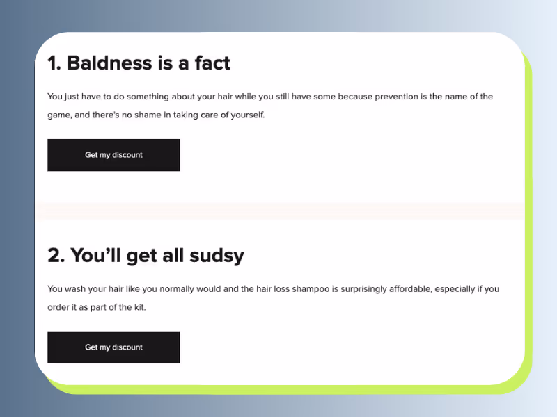 BDQ high conversion landing pages example