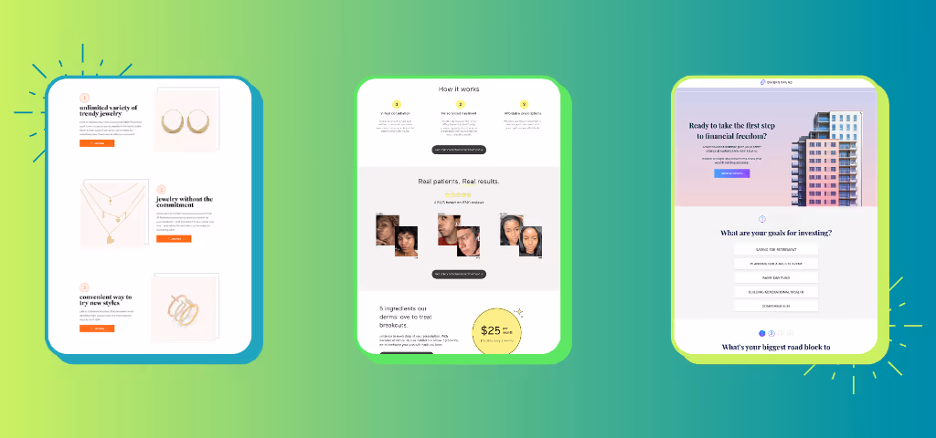three steps to high conversion landing pages