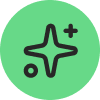 Illustration of a hand interacting with a laptop displaying a science atom symbol on the screen.