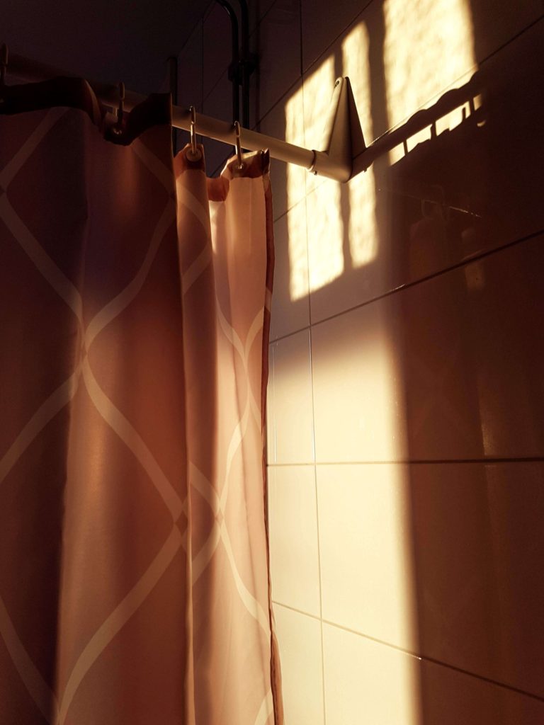 Shower Curtain in Sunlight