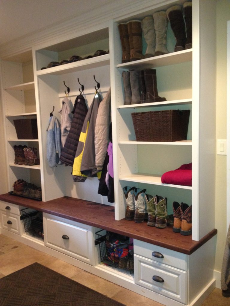 Mud Room with coats