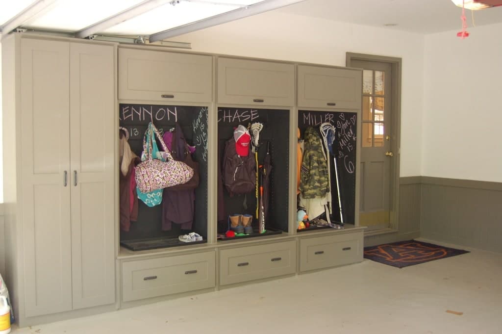 garage organization in basements