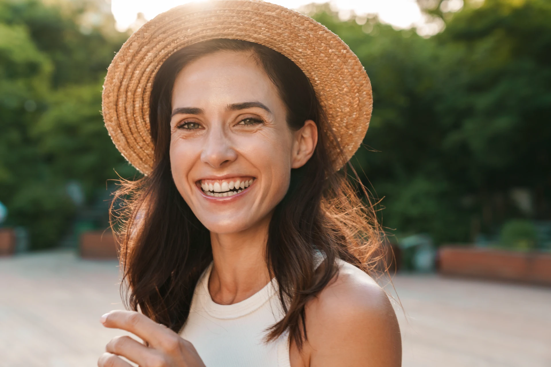 Natural smile