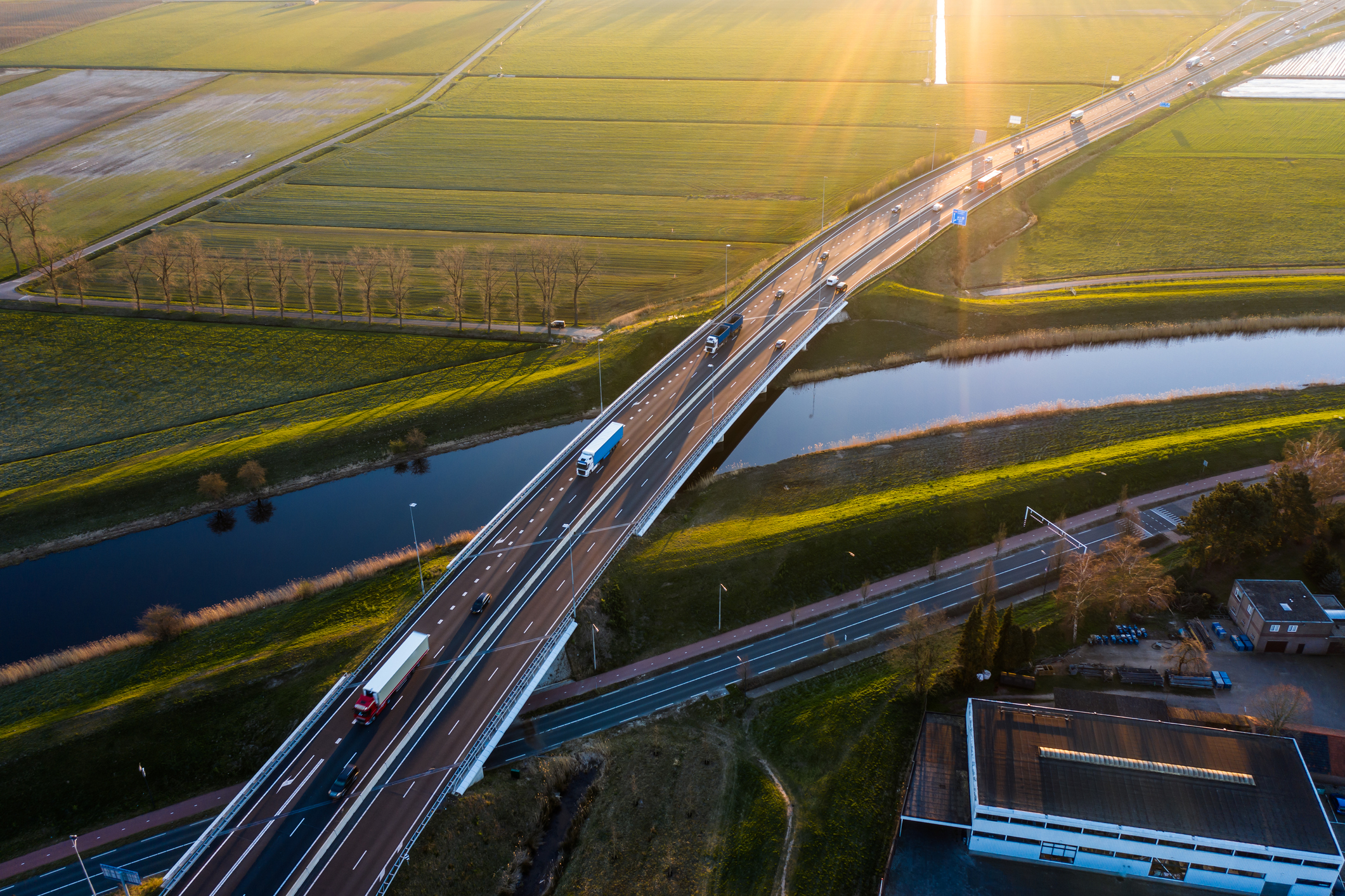 [background image] image of truck depot