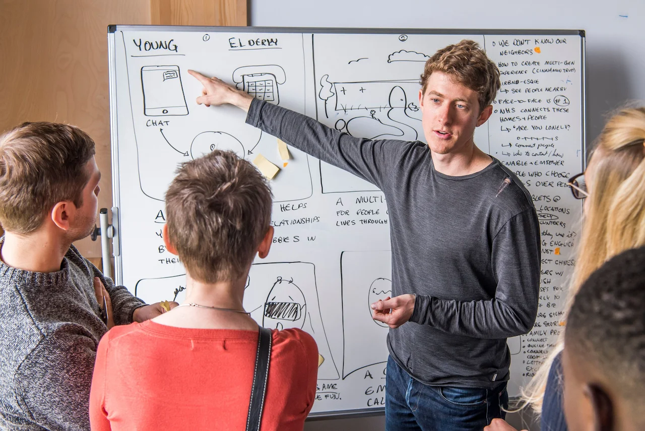 image of a collaborative game planning session