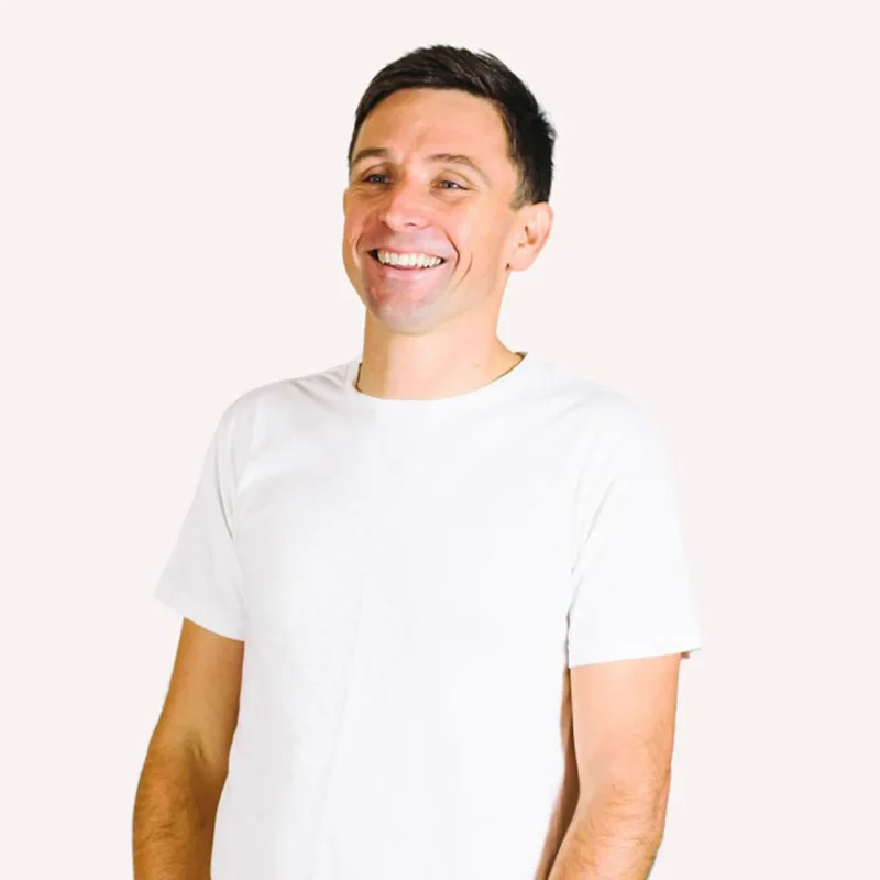 image of author speaking at an event