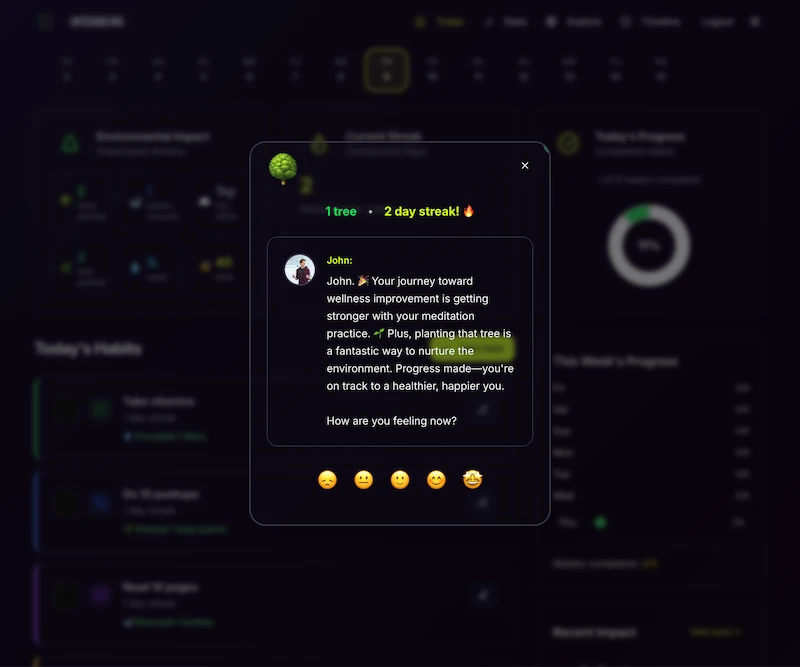 phase 3 core feature development personalized habit completion