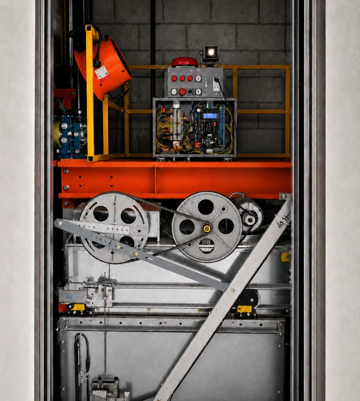 New elevator door operator installed by Brouss