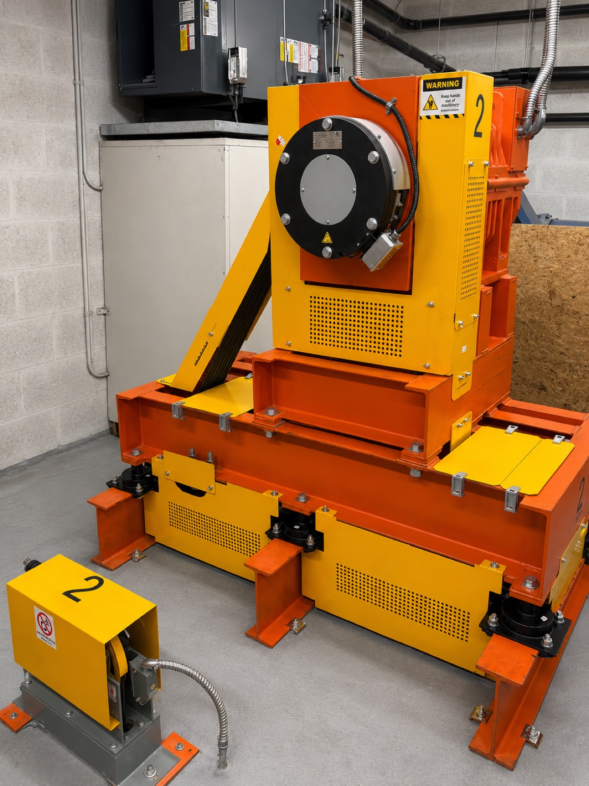 New traction machine in the Palmetto Hospital machine room