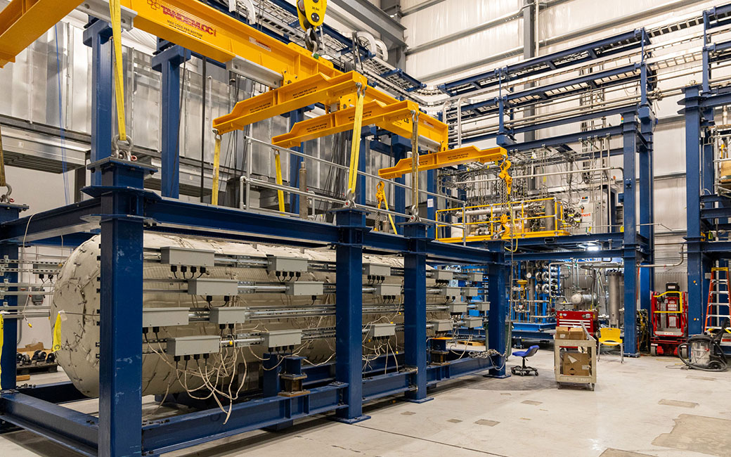 Modular system in skid enclosure