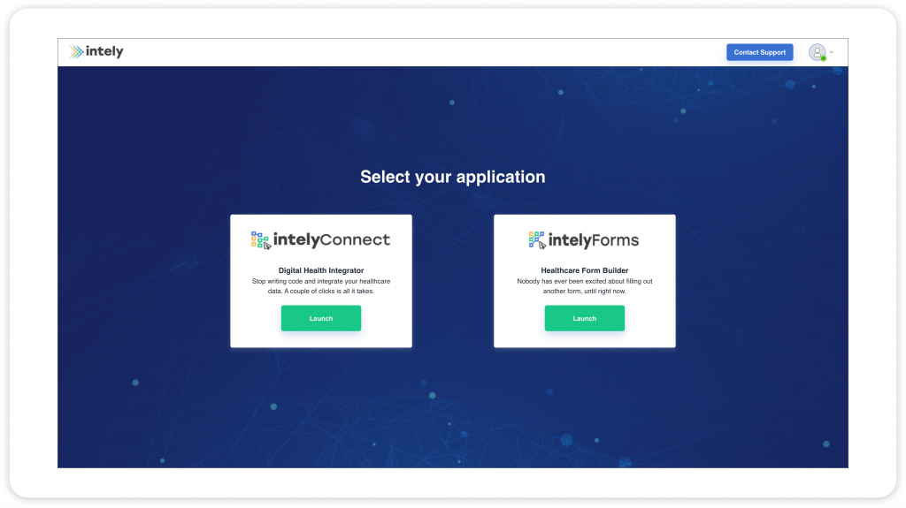 create a contact us form - intely