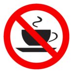 No coffee cup sign icon