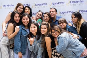 Dr. Saadat and friends at a previous party.