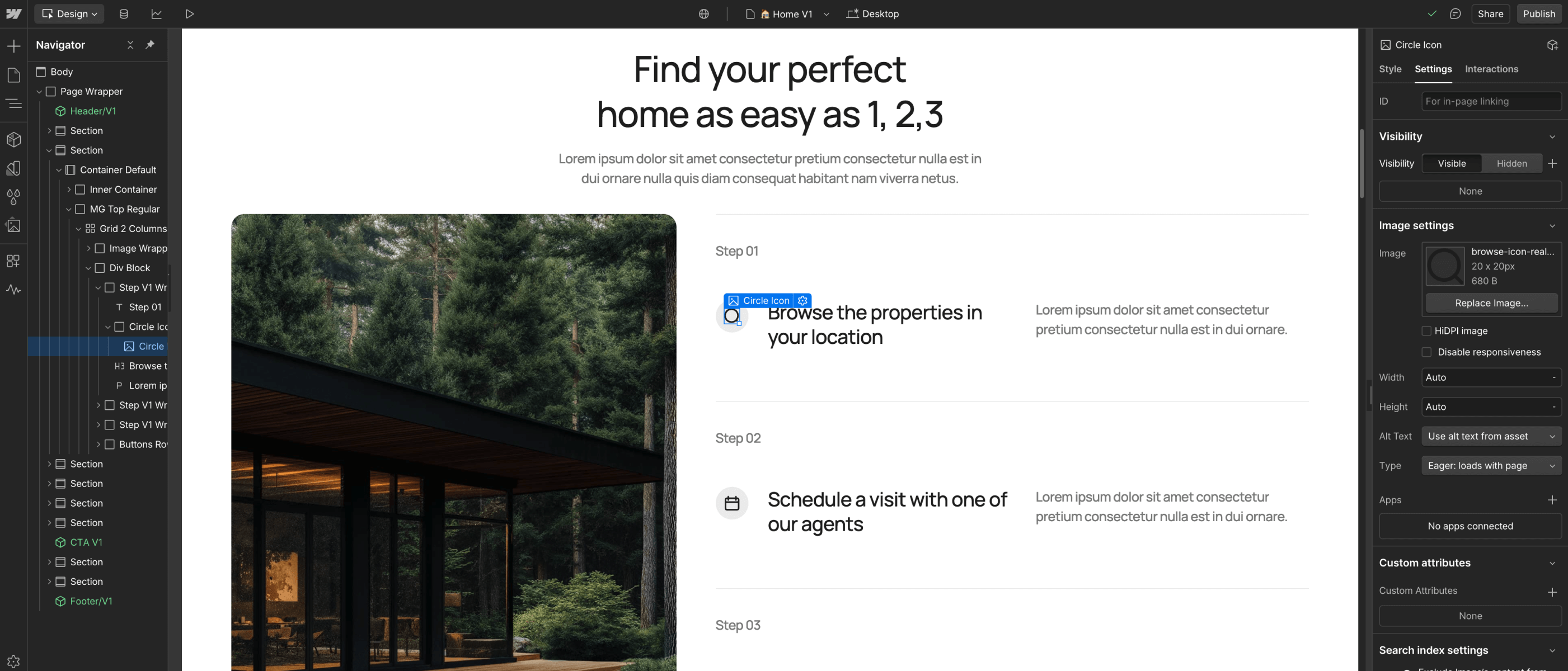 Icons And Graphics - HouseMarket Webflow Template