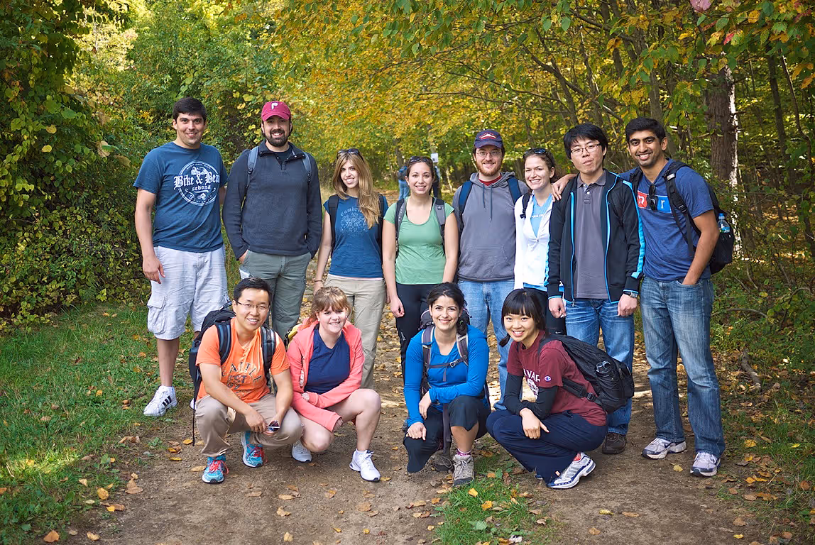 Group photo of lab members, 2012