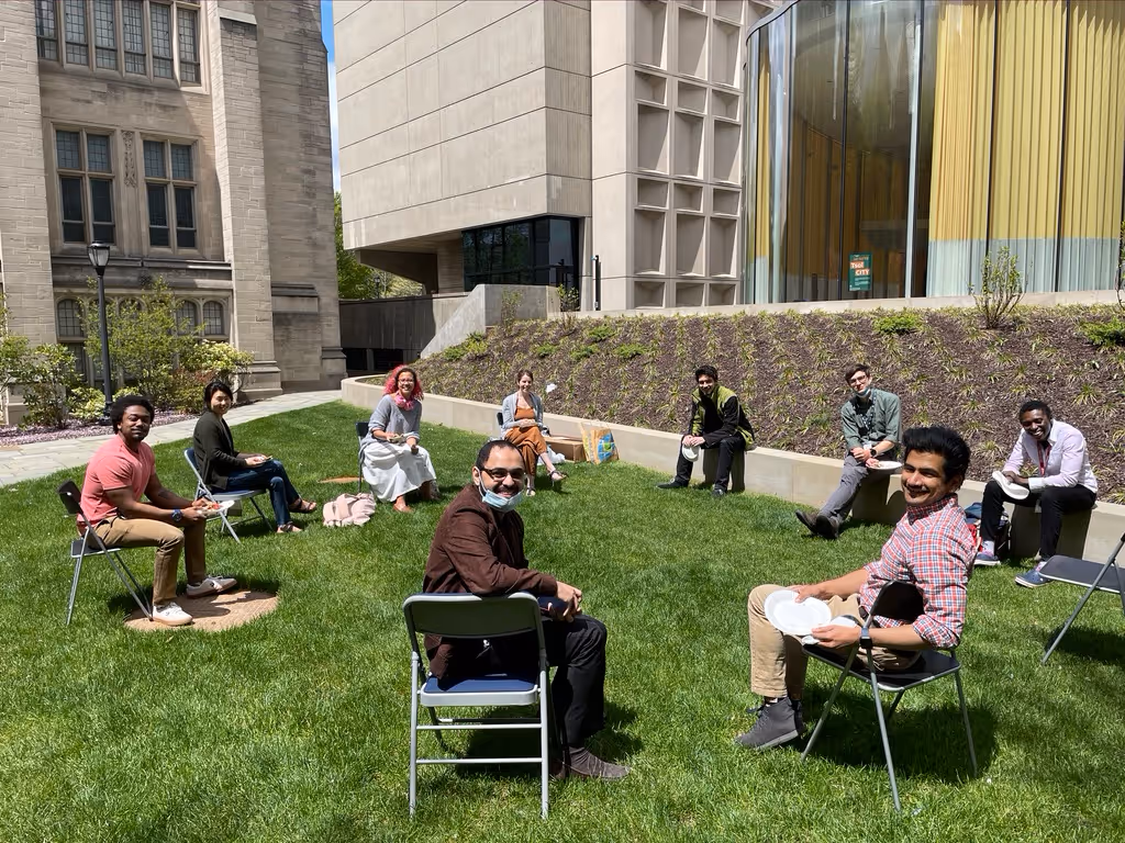 Group photo of lab members, 2021